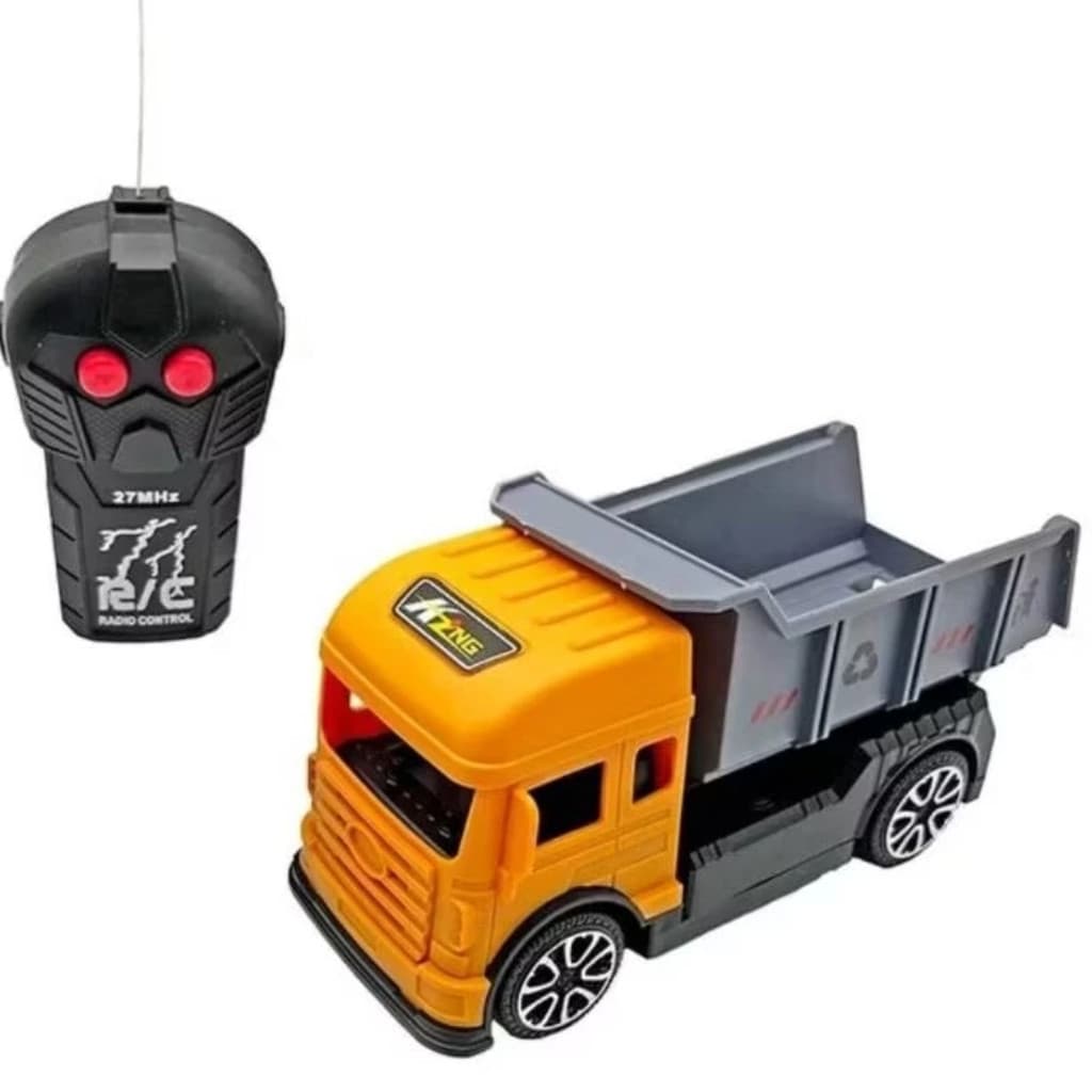 Caminhão Com Caçamba Controle Remoto Carrinho Brinquedo Construtor