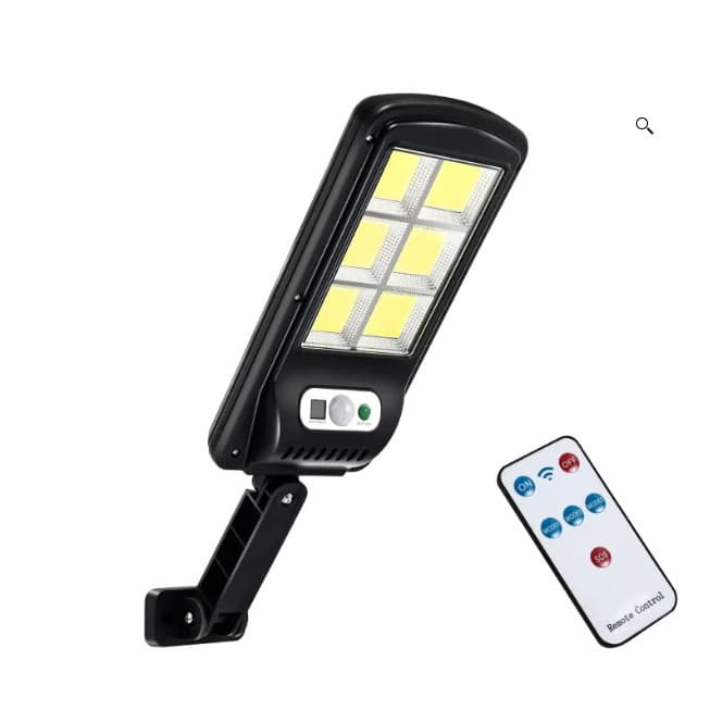 Refletor Luminária 120 Led Tipo Spot recarregável energia Solar -Equipado com 120 LEDs