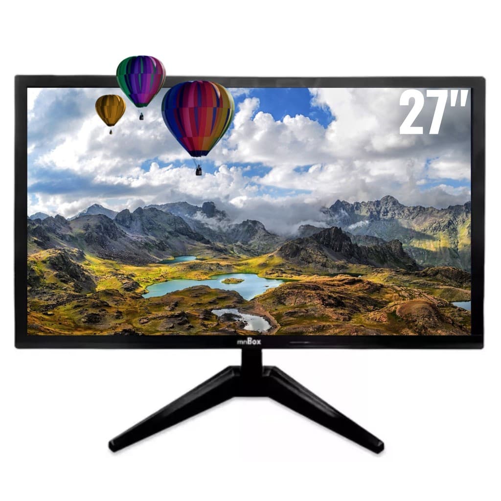 Monitor Pc Gamer Led Hd 1920 x 1080 27 Polegadas Preto Hdmi / Vga