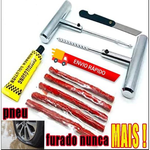 Kit Reparo Com Refil De Metal Linha Profissional Para Boracheiro Refil Modelo Macarrão Kit Reparo