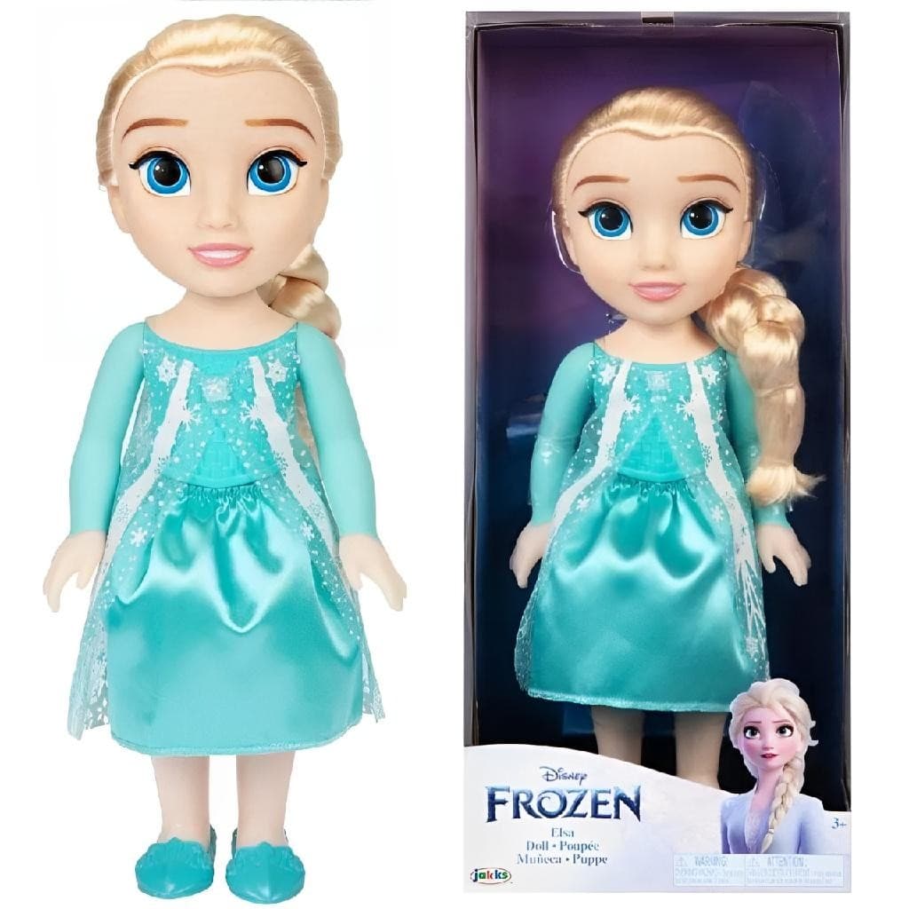 Boneca Frozen Elsa Toddler Articulada 38cm Princesa Disney - Multikids