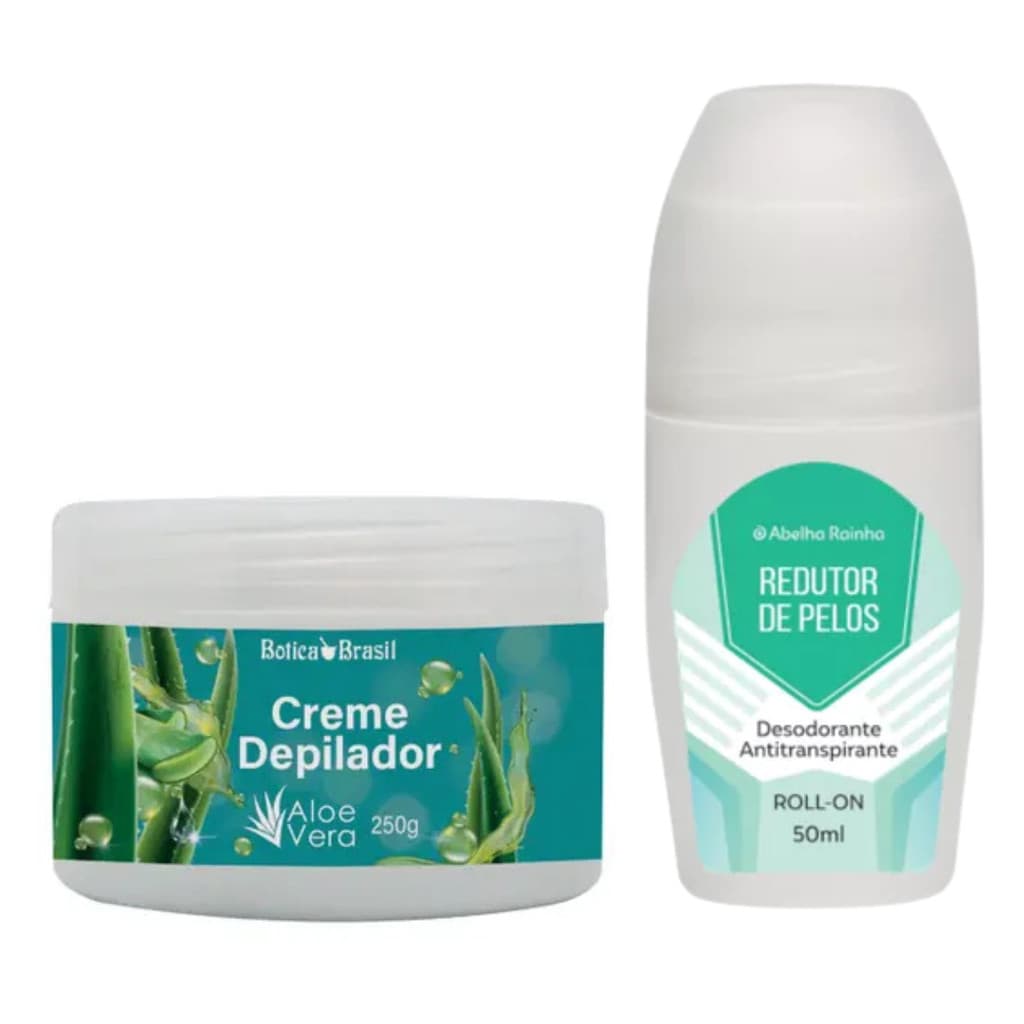 Kit Depilador Sem Dor e Redutor de Pelos