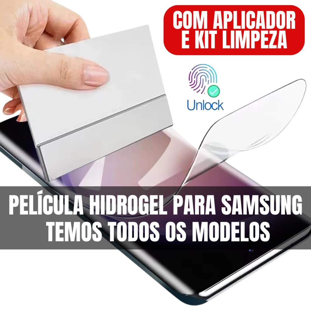Película Hidrogel p/ Samsung Galaxy Todos Modelos S25 S24 S20 S22 S23 M31 A05 Ultra Note Plus Fe