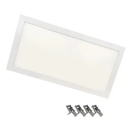 Luminaria Painel Plafon Led Embutir Retangular 36w 30x60/32x62  Branco Quente/Branco Neutro Bivolt