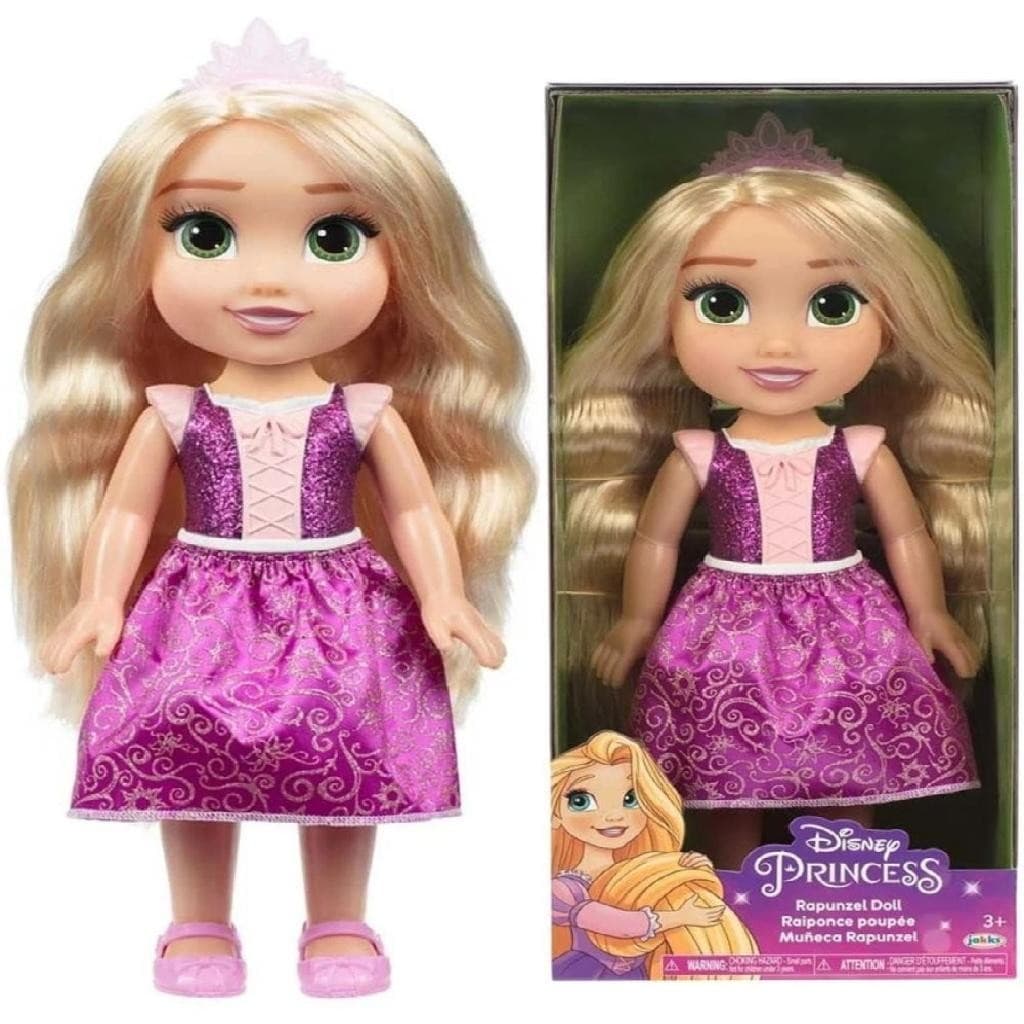 Boneca Rapunzel Toddler Articulada 38cm Princesa Disney - Multikids