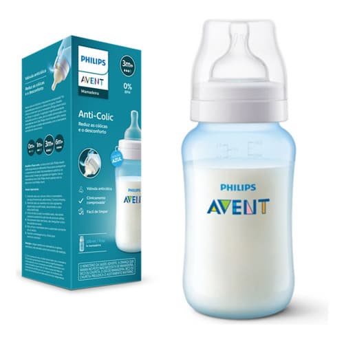 Mamadeira Philips Avent Clássica Azul 330ml