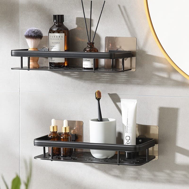 1/2/3 Suporte Banheiro Prateleira Rack Organizador Adesivo Sem Furo Para Parede Premium Qualidade