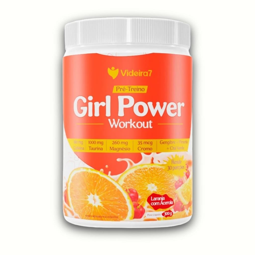 Pré-treino Girl Power 300g Energia Para Mulheres - Videira7