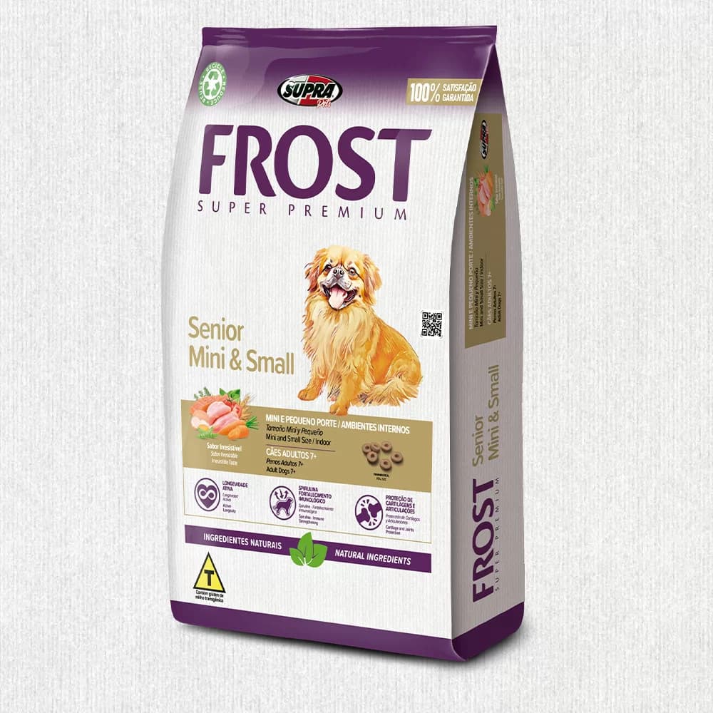 Ração Para Cachorros Frost Senior Mini E Small Porte Pequeno 10,1kg