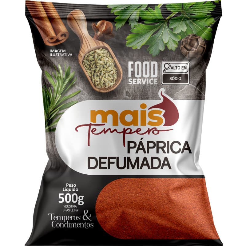 Páprica Defumada 1kg Mais Temperos Oficial Marca Oficial Mais Tempero