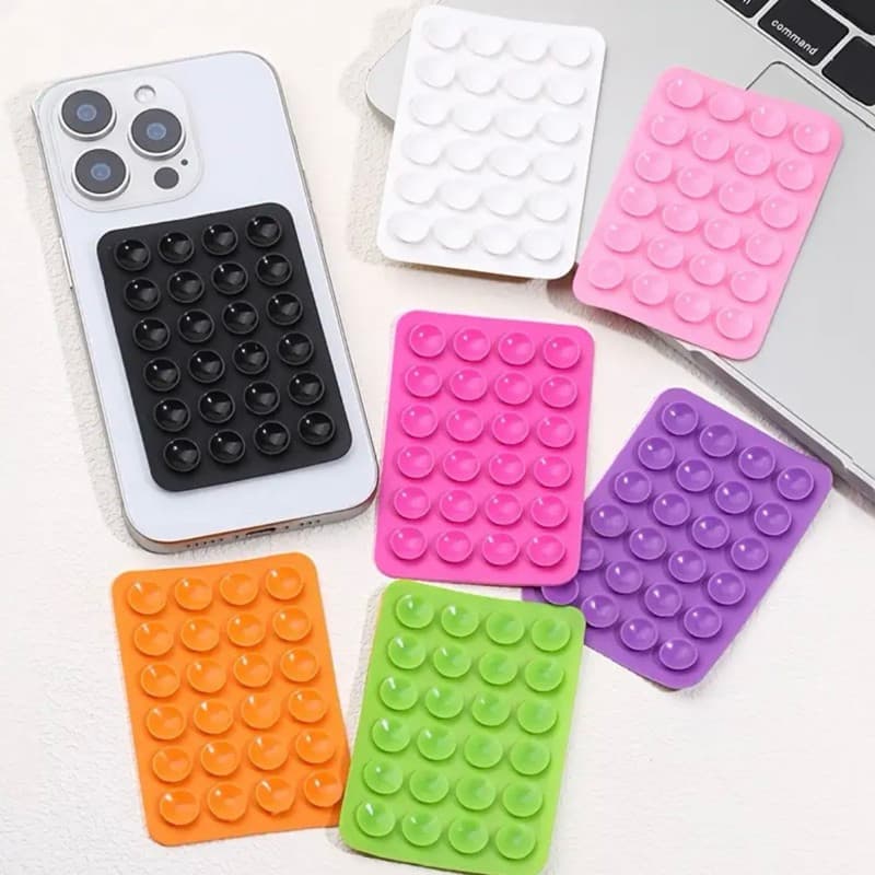Ventosa Celular Suporte Silicone Premium de Capinha para Superfícies Lisas