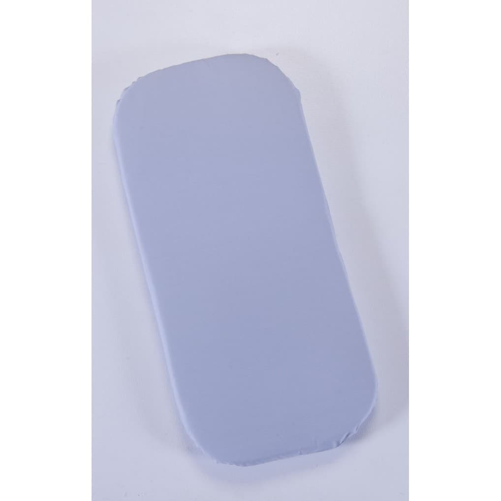 Colchão para Carrinho de Bebê Moisés Azul Bebê - Colchão Oval para carrinho Menino Azul Claro Moisés
