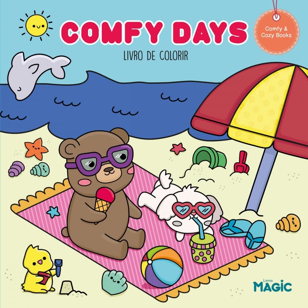 Livro De Colorir Tik Tok 24 Desenhos Comfy Days Folha 150 Gm²