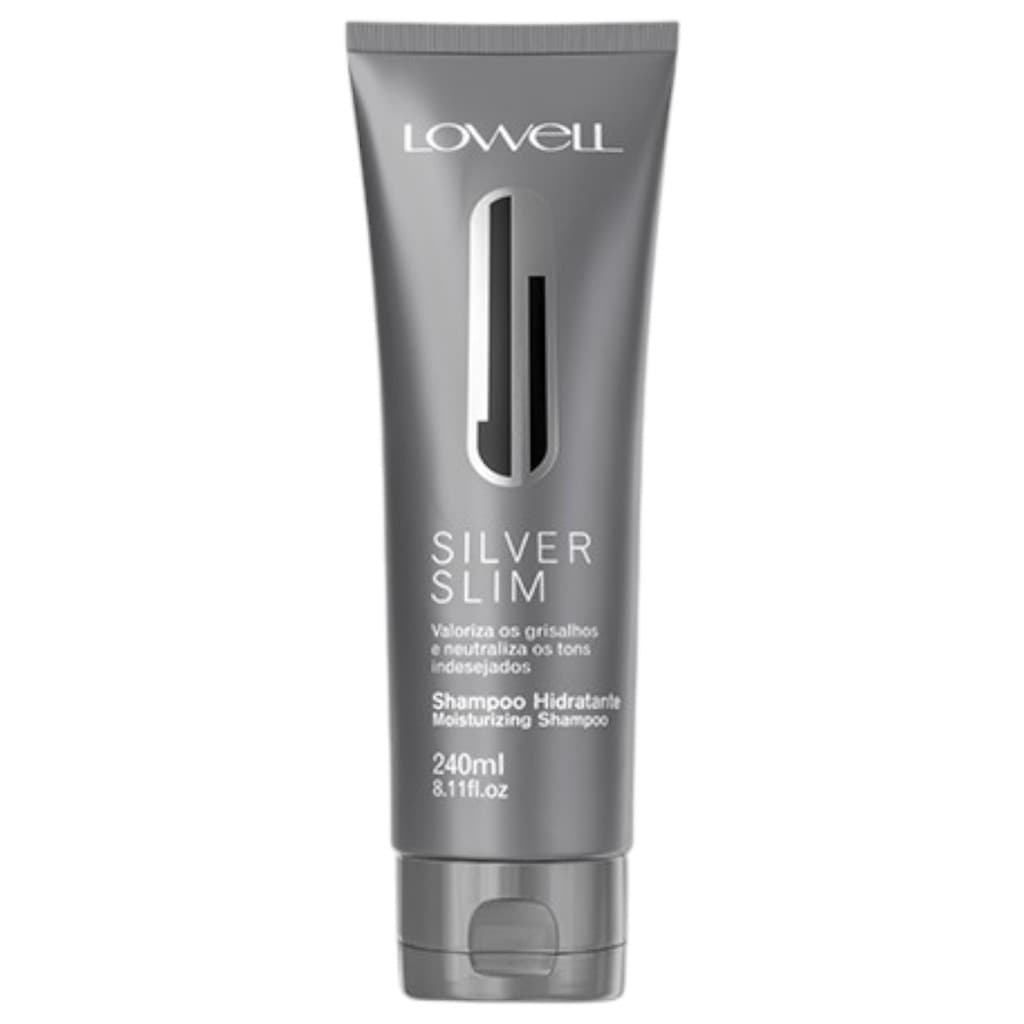 Shampoo Hidratante Silver Slim Grisalhos 240ml Lowell