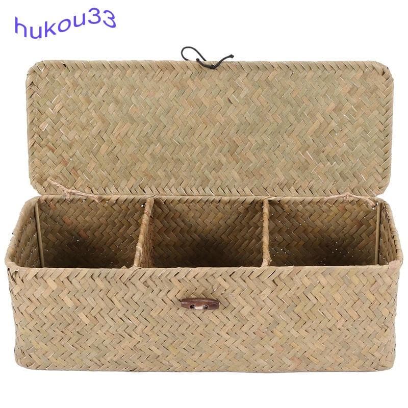 Cesta De Papel Higiênico-3 Rattan Banheiro Organizador De Armazenamento-Joias De Cosméticos