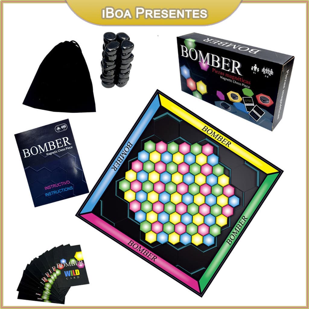 Jogo De Mesa Xadrez Magnético Para 2 A 8 Jogadores Família Brinquedos Para Jogos De Mesa