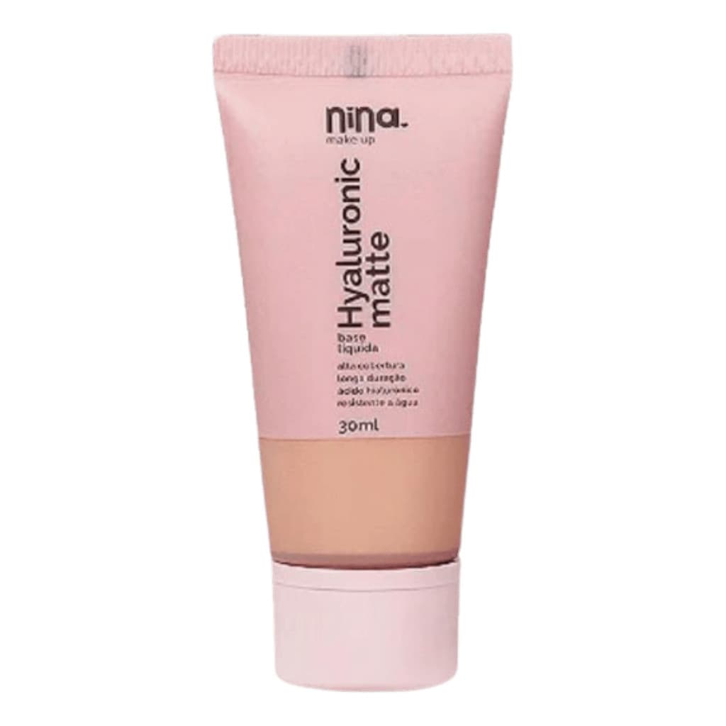 Base Liquida Hyaluronic Cor :04 De Maquiagem Nina Make Up