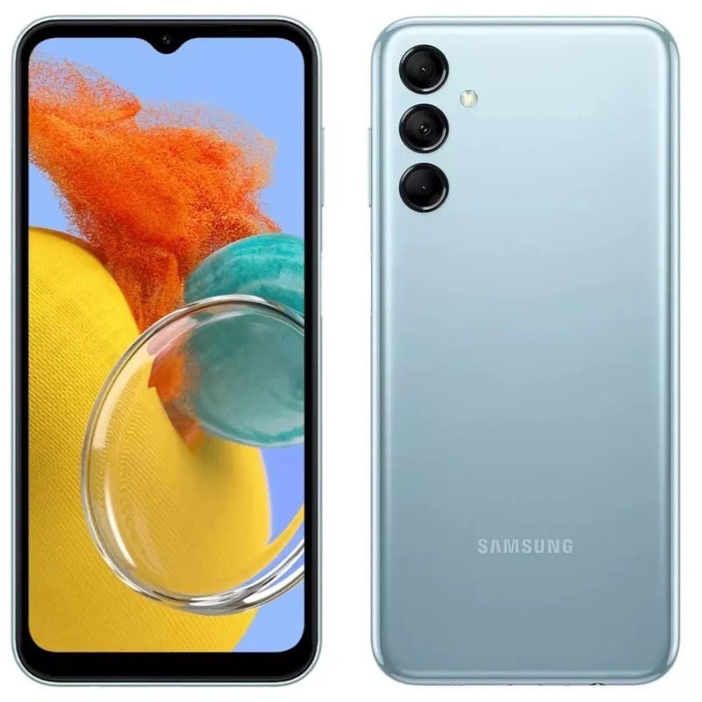 Usado: Samsung M14 128 GB Azul - Muito Bom