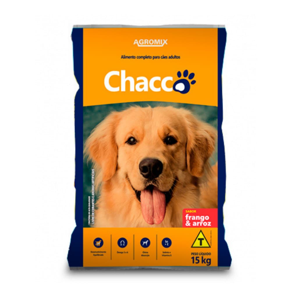 Ração de Cachorro CHACCO Agromix Frango & Arroz Rigorosamente Balanceado Adulto