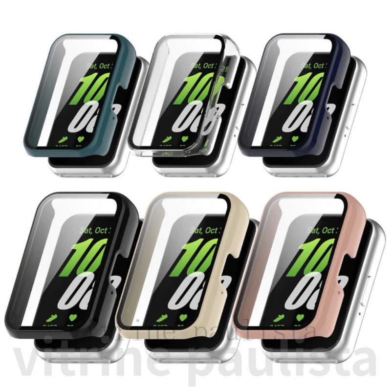 Case Capa Capinha Com Película Para Smartwatch Samsung Galaxy Fit 3 Relogio Fit3 vitrine
