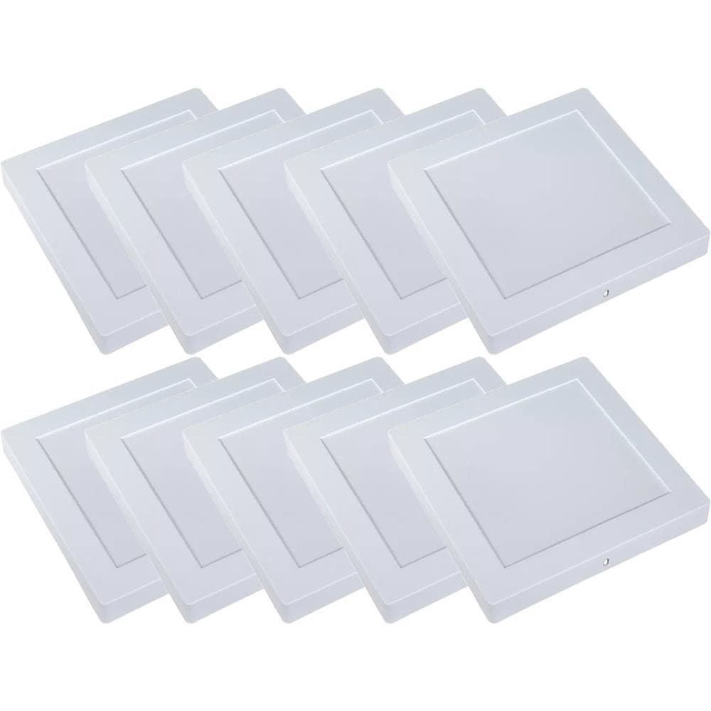 Kit Luminárias Plafon LED Quadrado de Sobrepor 18W - 4000K Com 10 Unidades (520,0054) - Noll LED