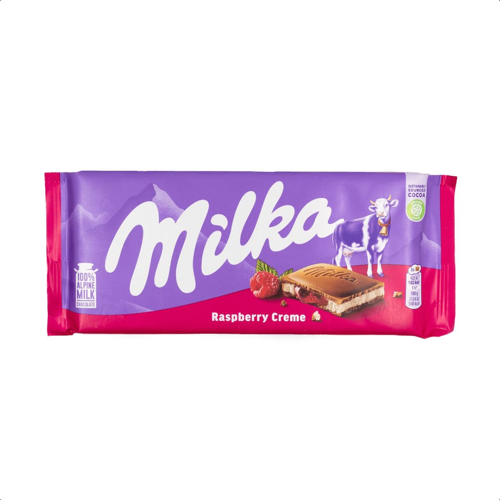 Chocolate Milka Raspberry Framboesa Importado 100g