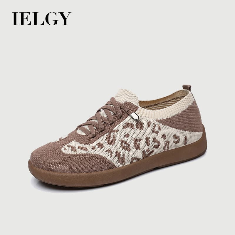 Sapatos Femininos IELGY Elegantes , Leves E Confortáveis Com Estampa De Leopardo