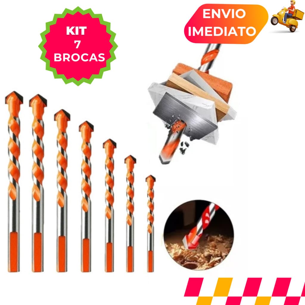 Broca de carboneto profissional de 3-12mm Madeira Ferro Concreto Para Furadeira Parafusadeira