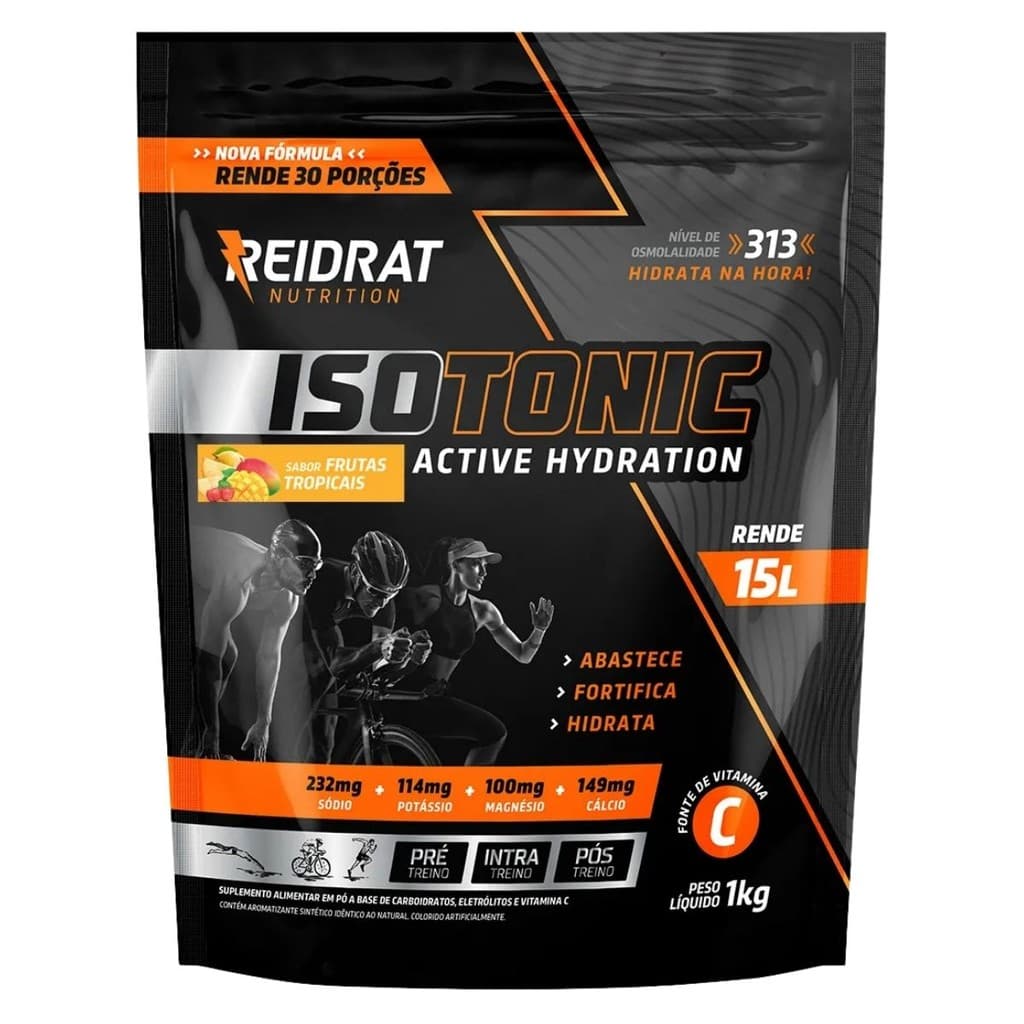 Isotônico Refil 1kg Reidrat Nutrition Frutas Tropicais