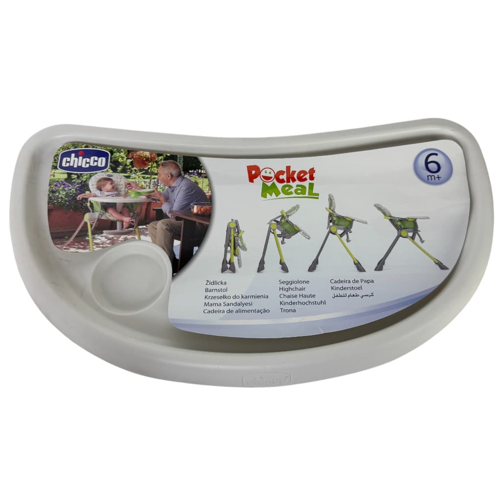 BANDEJA BRANCA PARA CADEIRA DE ALIMENTAÇÃO POCKET MEAL CHICCO