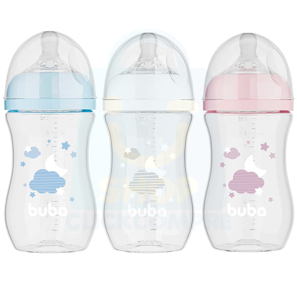  Mamadeira Easy Flow Nuvem 270ml Anticólica Buba 