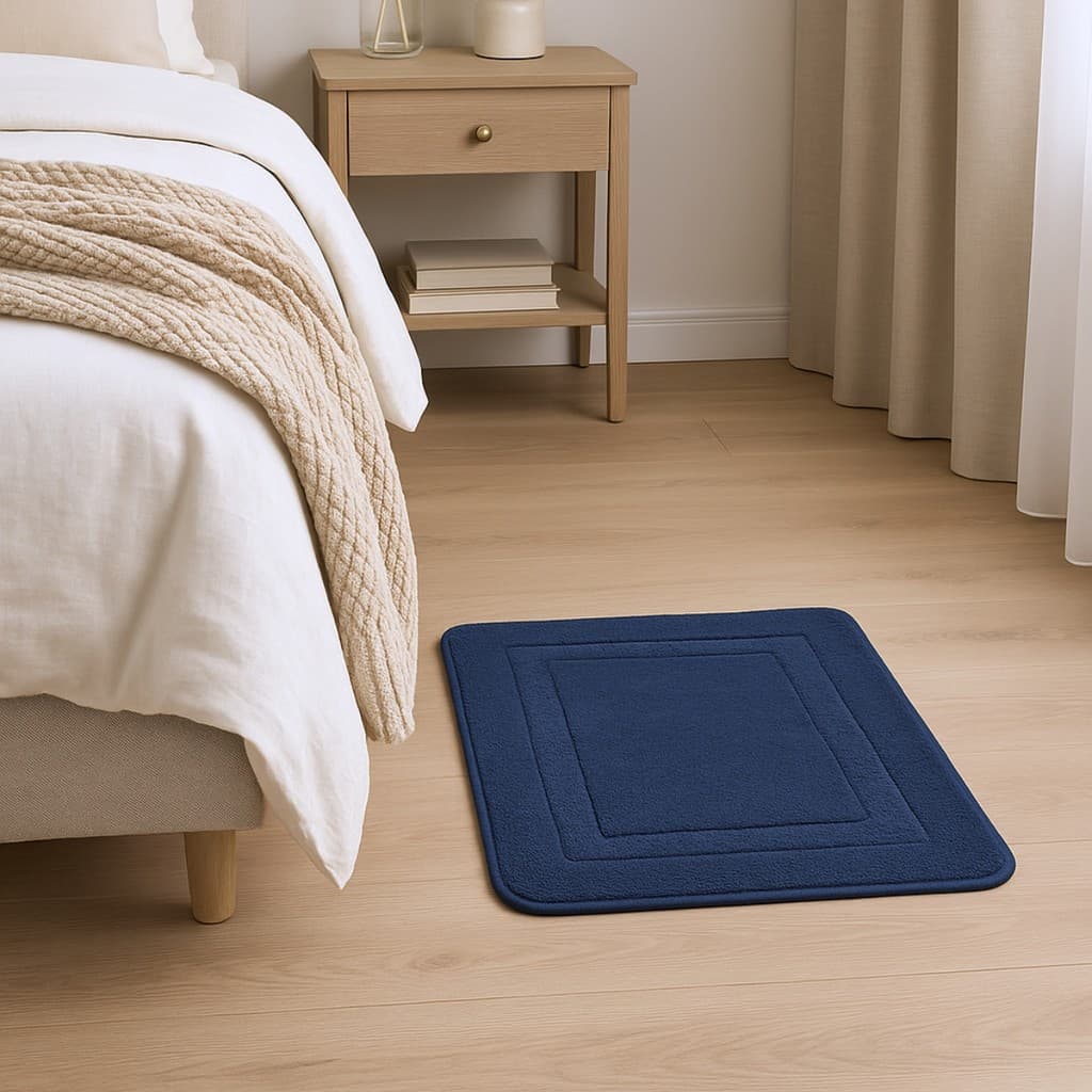 Tapete Porta Antiderrapante 45cm x 65cm Ultra Soft Aconchego Várias Cores Quarto Sala Banheiro
