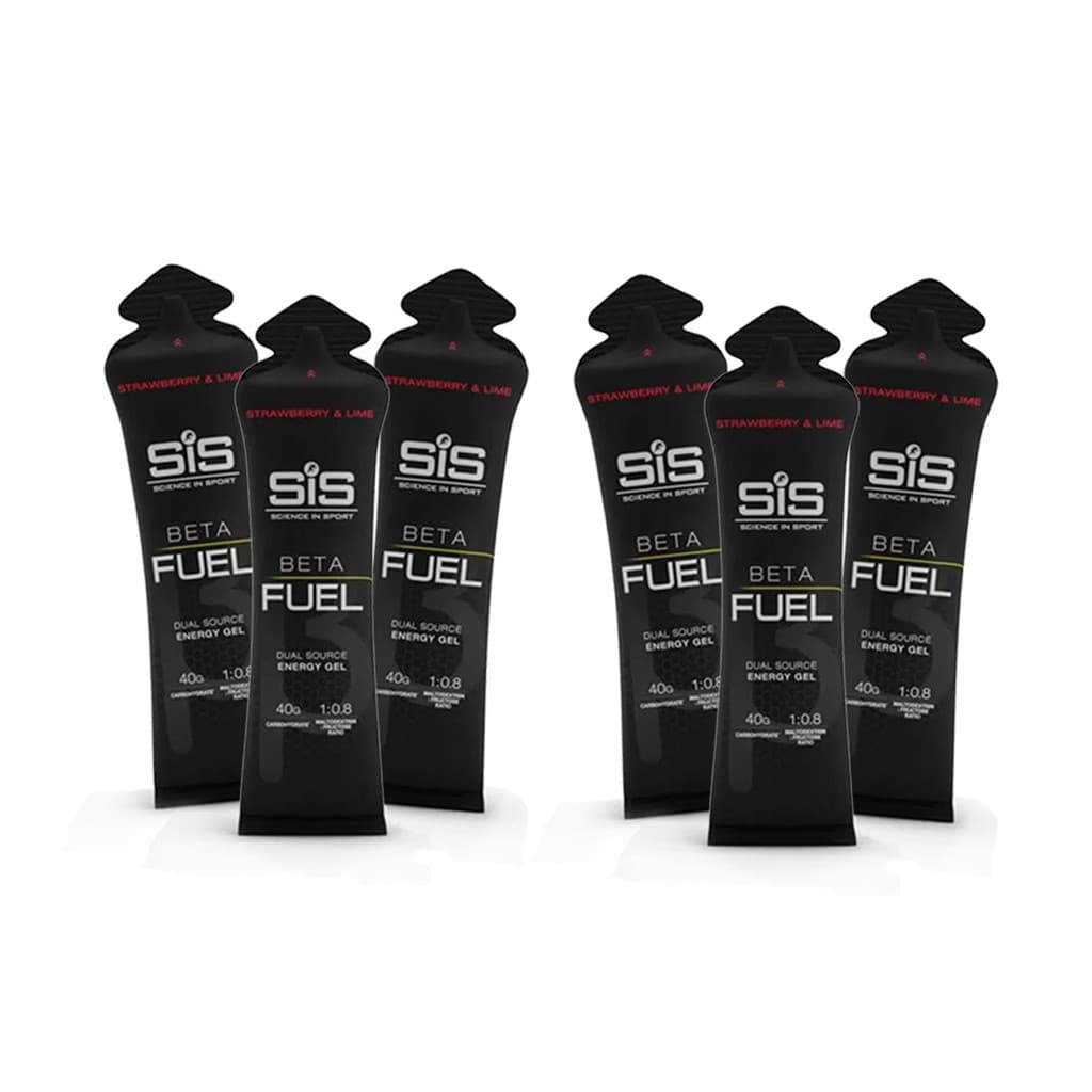 GEL ISOTÔNICO SIS BETA FUEL MORANGO E LIMA (60ml) 6 UNIDADES