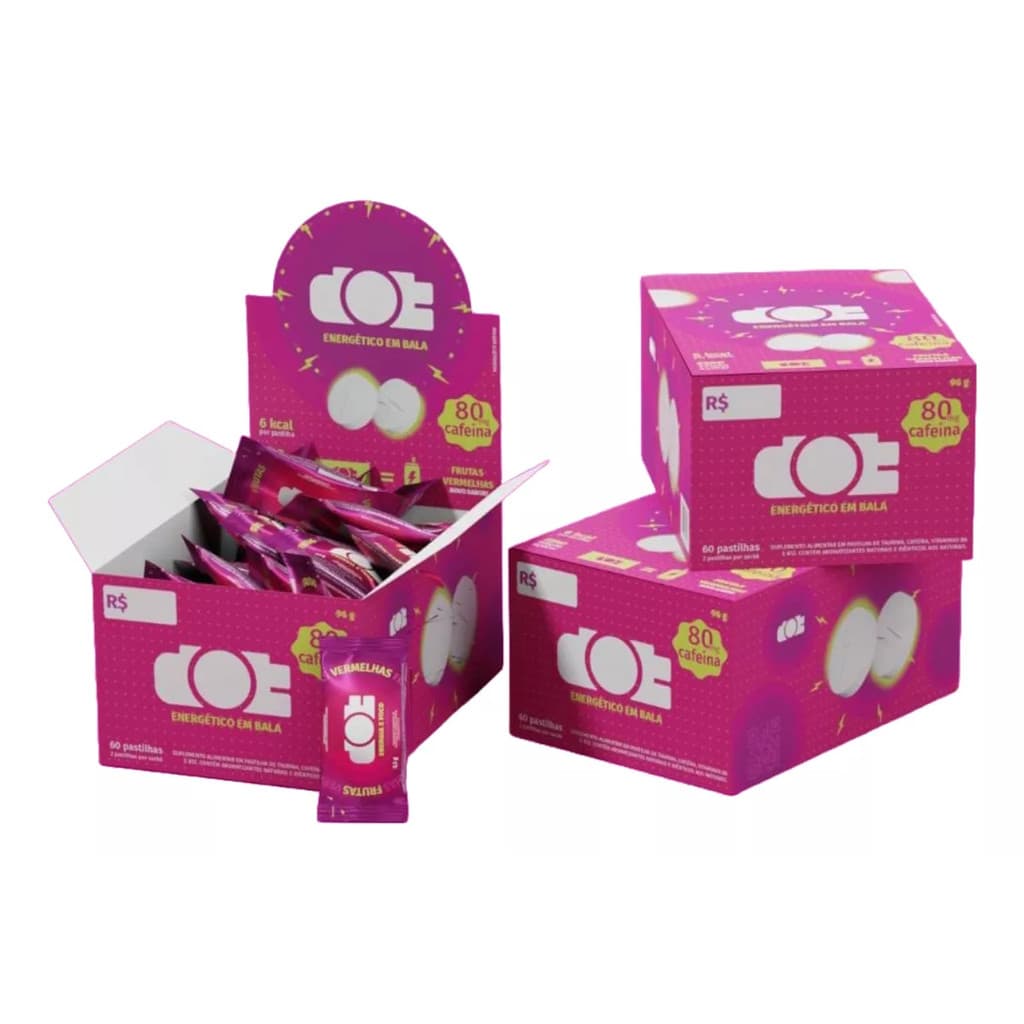 Bala Energética - Frutas Vermelhas 30 Sachês - Dot