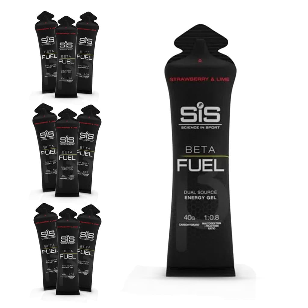 GEL ISOTÔNICO SIS BETA FUEL MORANGO LIMA (60ml) 10 UNIDADES