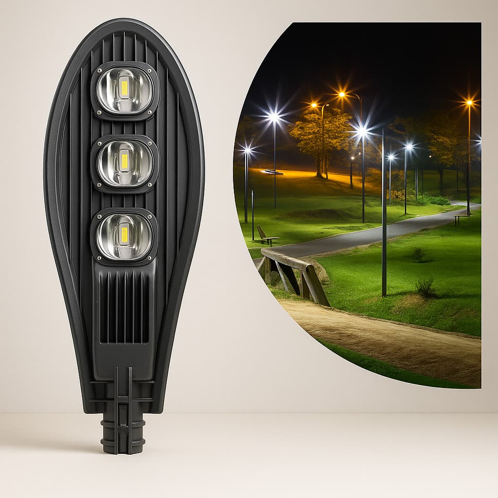 Luminária Publica 300w Super Led Poste 6500k Branco-frio Luminária pública Construção 300W Luz Forte