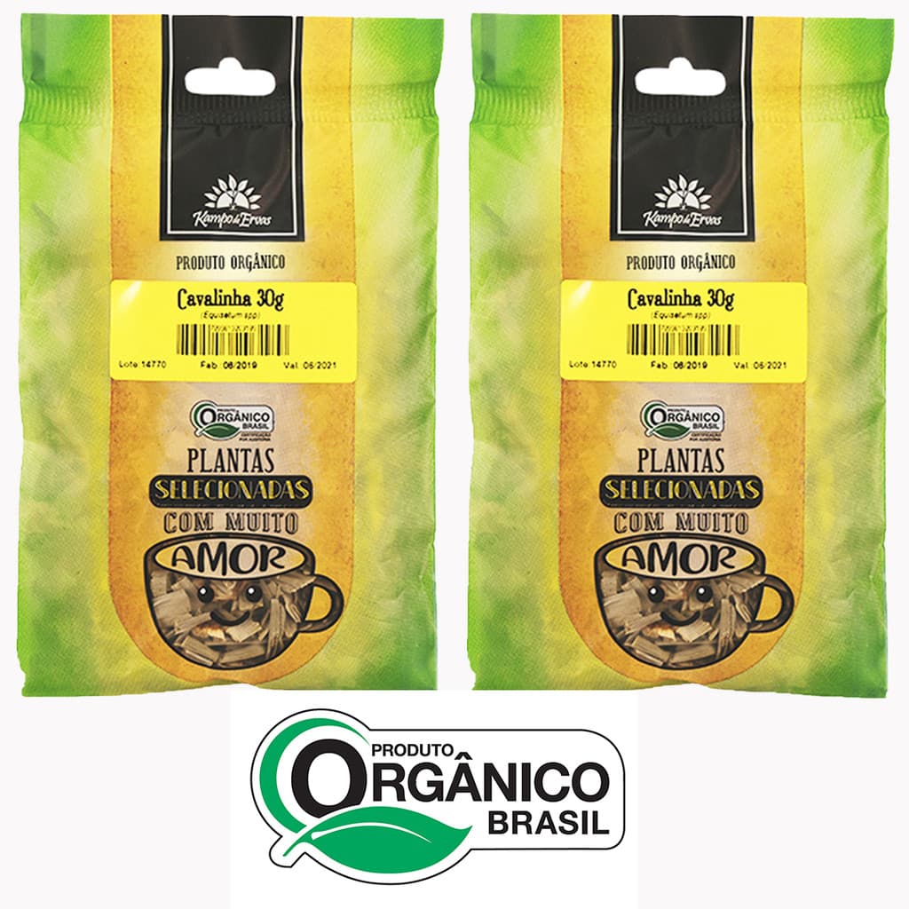 Kit 2x Cavalinha Orgânica In Natura 30g Kampo De Ervas