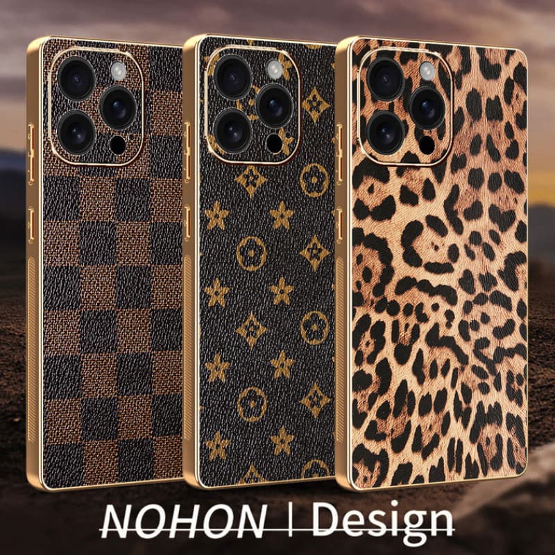 Capa de Celular de Couro para iPhone 18 17 Air 16E 16 15 14 13 12 11 Pro Max Plus 5G Capinha anti impacto Case carcaça