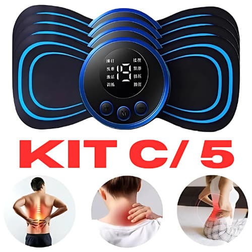 Mini Massageador EMS Portátil | Cervical | Alívio de Dor Muscular | Estimulador Elétrico de Pescoço | Pronta Entrega
