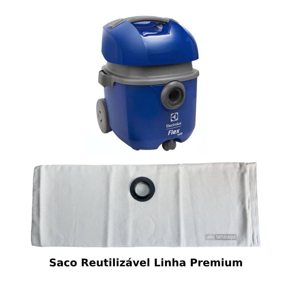 Saco Reutilizável Premium Para Aspirador Electrolux Flex 1400 FlexN FlexS