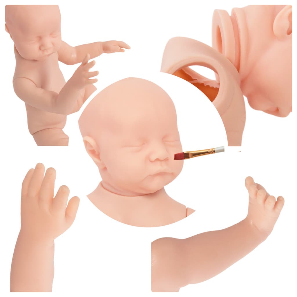 Molde Boneca Reborn Realista Lívia Torso Silicone Articulada