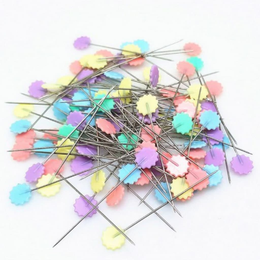 Kit 100 Alfinetes de Costura para Tecidos | Patchwork, Artesanato e Alfaiataria
