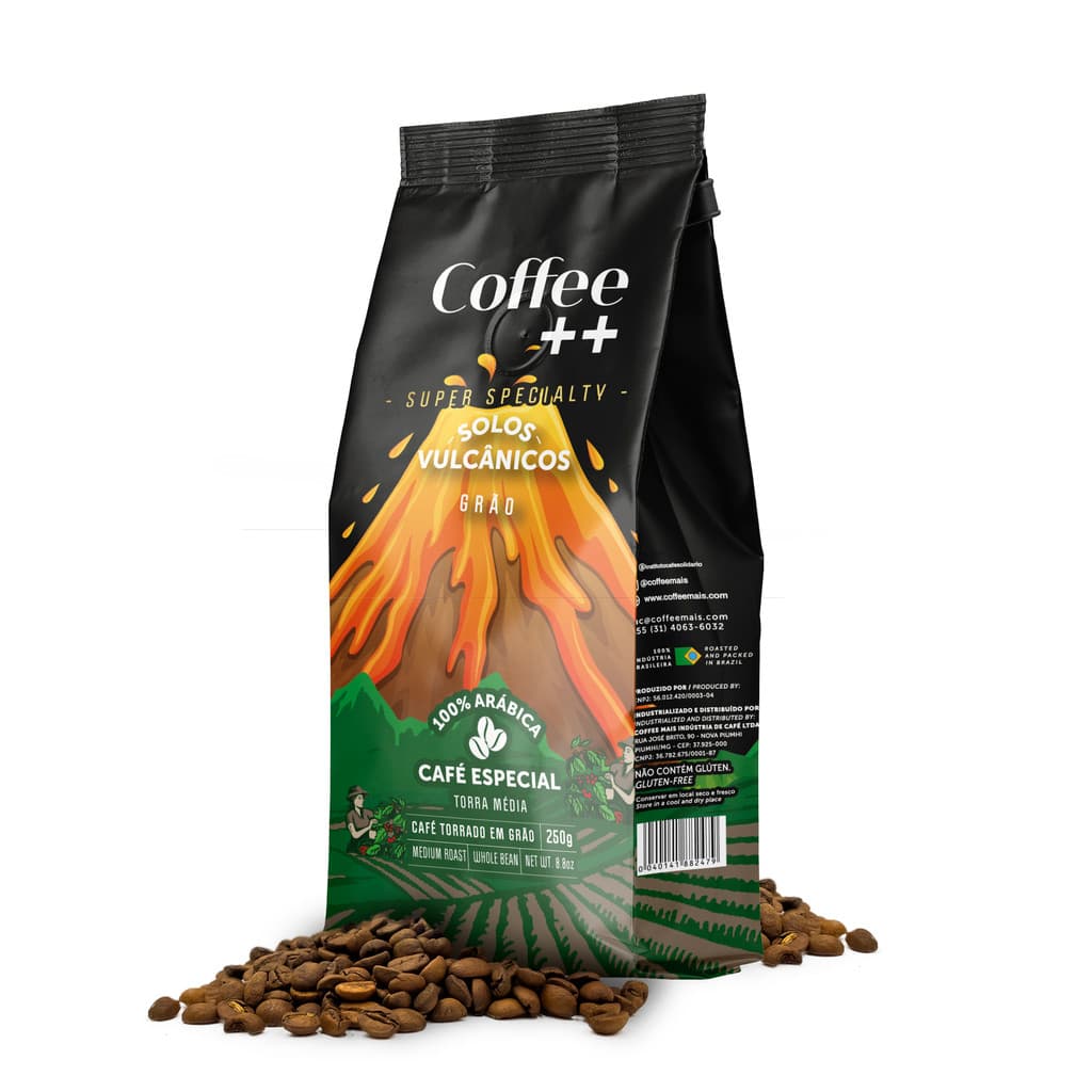 Café em Grãos Coffee Mais Solos Vulcânicos - 250 gramas