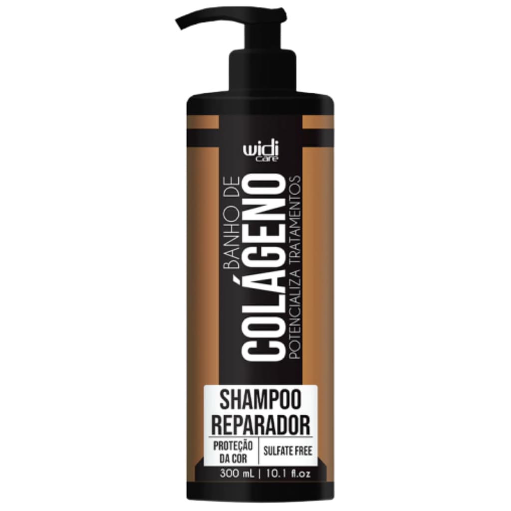 Shampoo Reparador Capilar Banho De Colágeno Widi Care Tratamento Sem Sulfato Hidratante 300ml
