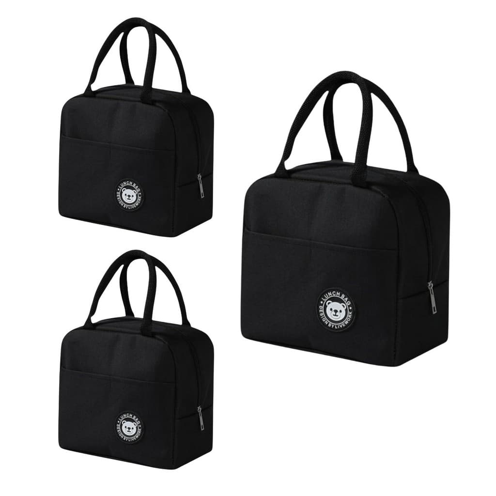 Kit 3 Bolsa Iguais Feminina Pequena Térmica Viagens Fitness Listras De Alta Qualidade