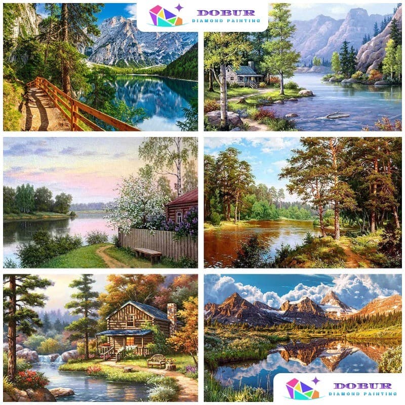 DOBUR | Pintura Diamante 5D Pintura de Diamante  5d Diamante DIY Broca Artesanal Presente Cheia De Conjunto Rodada Stras
