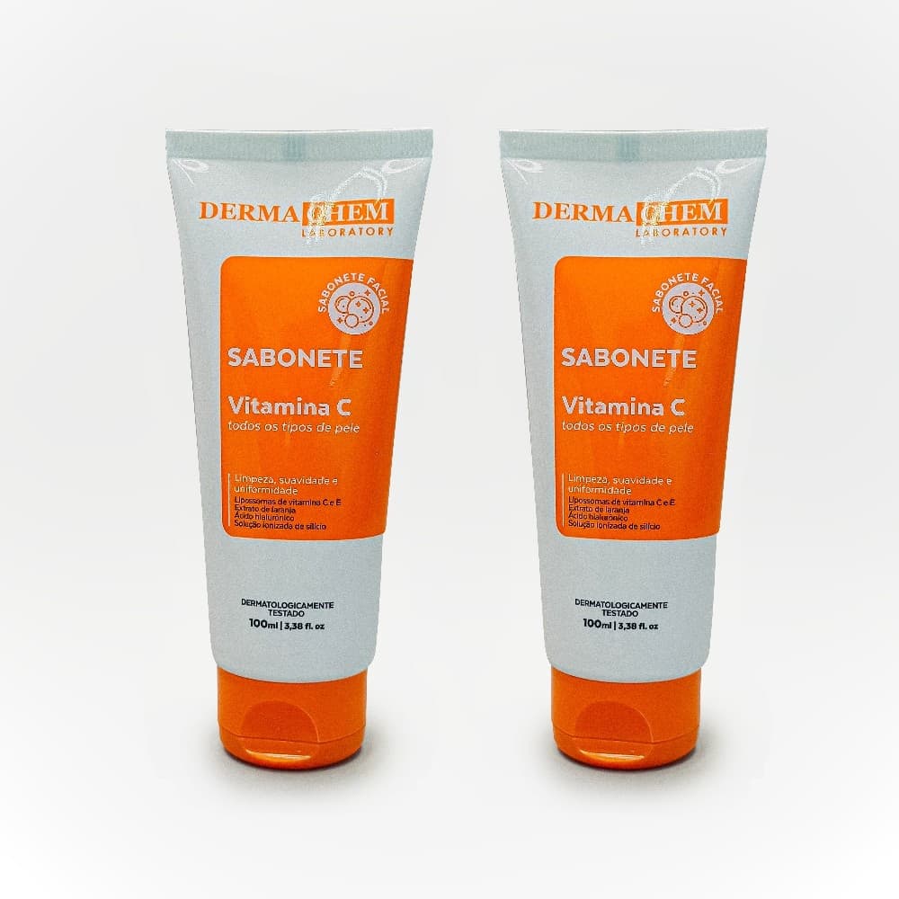 Kit 2 Sabonete Vitamina C Anti-Idade 100ml Dermachem