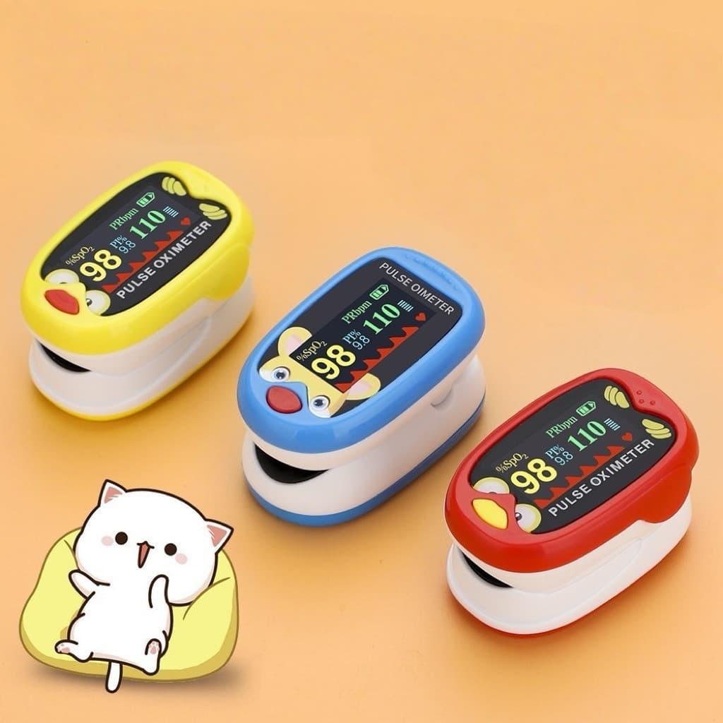 Oxímetro Infantil Neonatal Pediátrico De Dedo Digital Crianças Medidor Oxigênio Recarregável Pulse Yihan