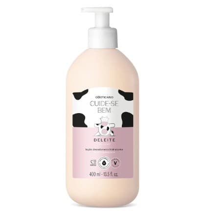 Loção Creme Hidratante Desodorante Corporal Cuide-Se Bem Deleite 400ml O Boticário