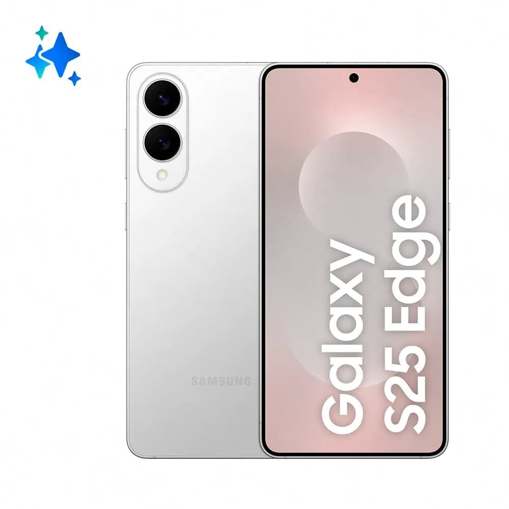 Smartphone Samsung Galaxy S25 Edge 512GB 5G - Titânio Prata, Galaxy AI, Câmera Dupla 200MP, RAM 12GB, Tela 6.7"